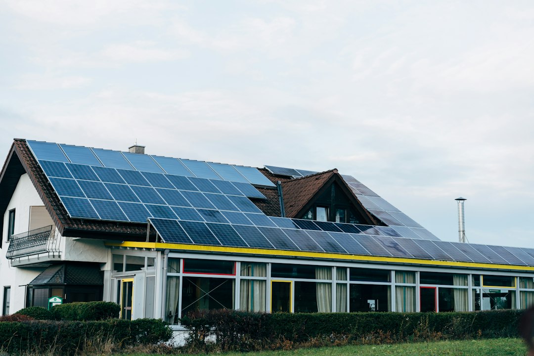 Solar panels for semi-detached houses in Ireland on a pitched roof